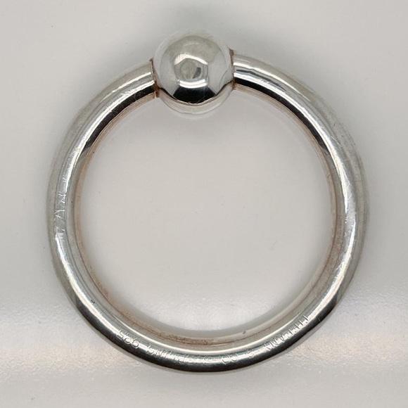 Authentic Rare Antique Tiffany & Co. 925 Sterling Silver Teething Ring & Rattle - Picture 7 of 8